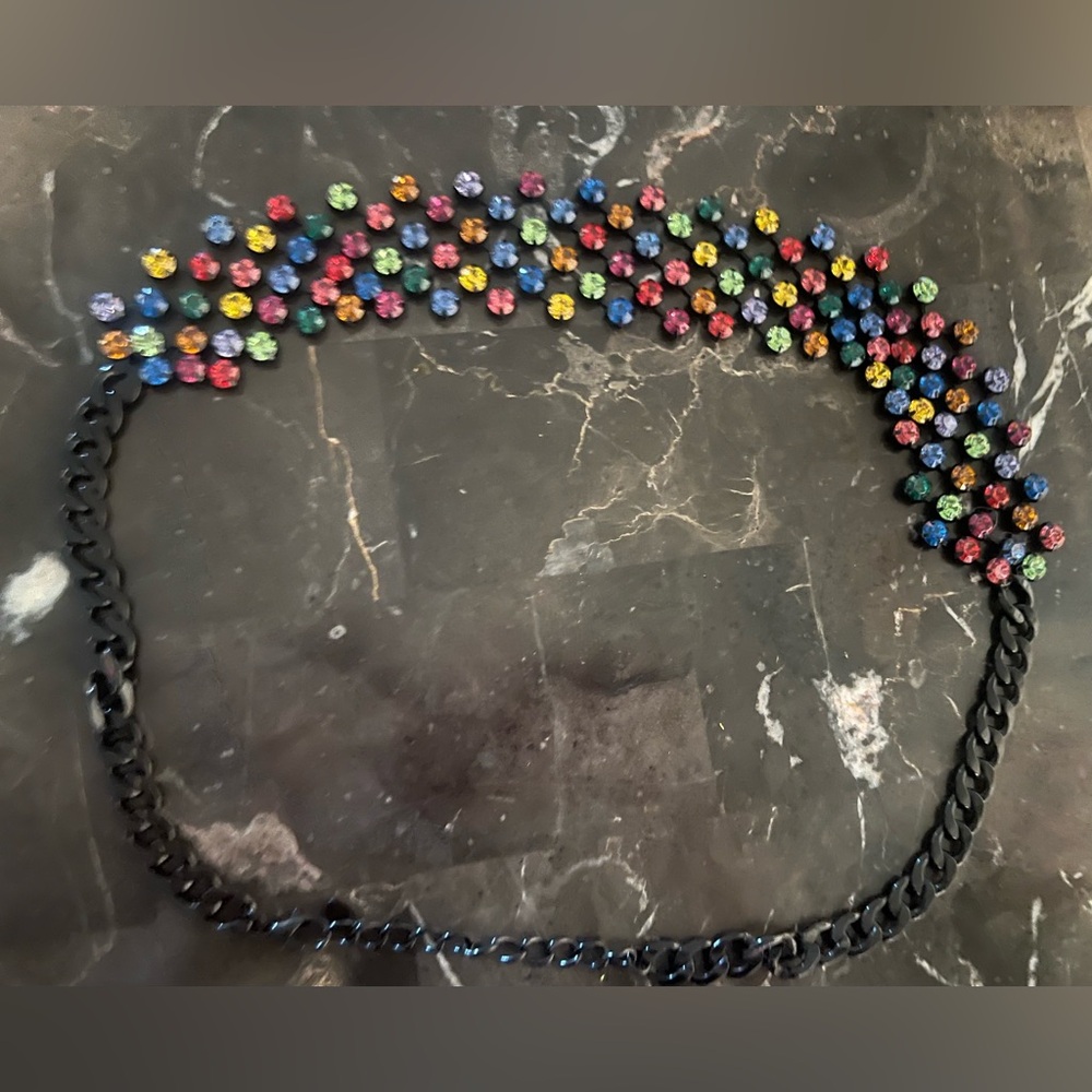 Zara Multicolor Crystal belt